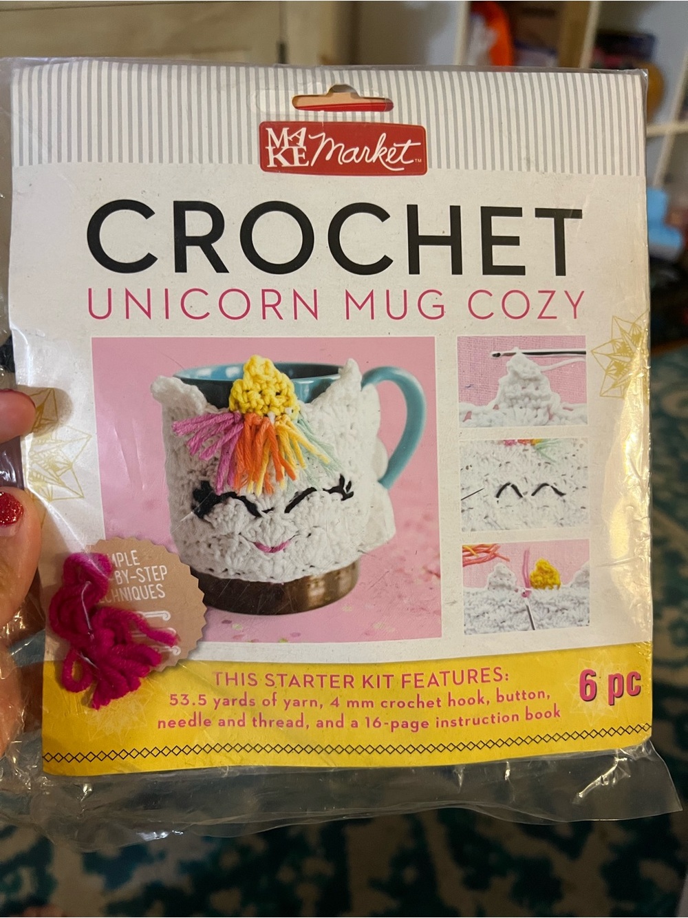 Crochet Kit - Unicorn Mug Cozy